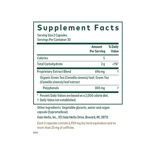 Green Tea - 60 Capsules | Gaia Herbs