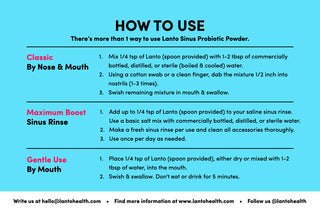Lanto Sinus Probiotic Powder - 15g | Lanto Health