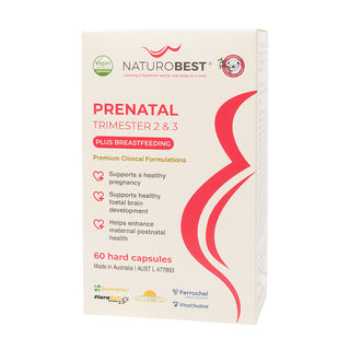 Prenatal Trimester 2 & 3 Plus - 60 Capsules | NaturoBest