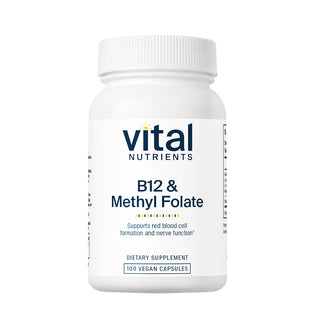 B12 & Methyl Folate - 100 Capsules | Vital Nutrients
