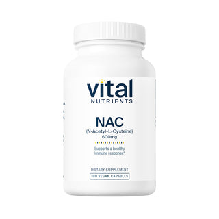NAC (N-Acetyl Cysteine) 600mg - 100 Capsules | Vital Nutrients